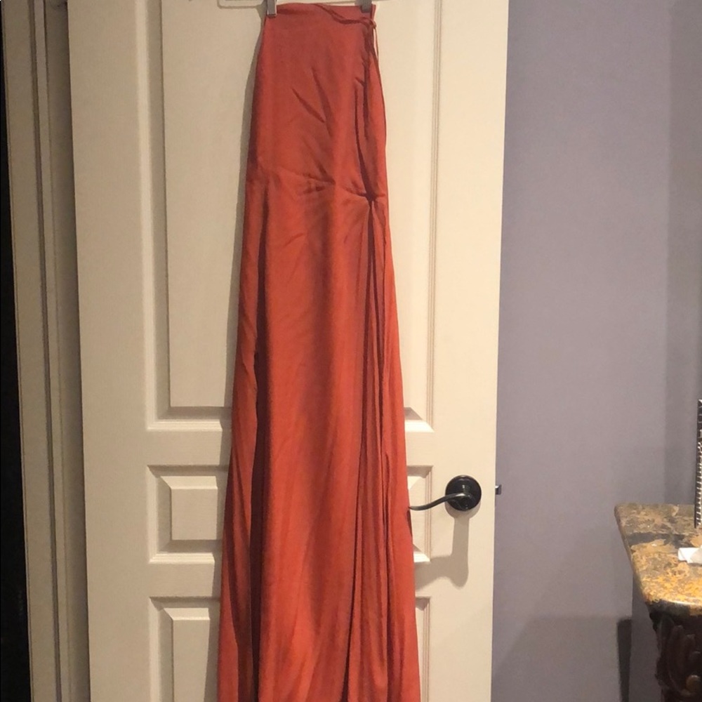 Minkpink Lolita Rust Orange Maxi dress